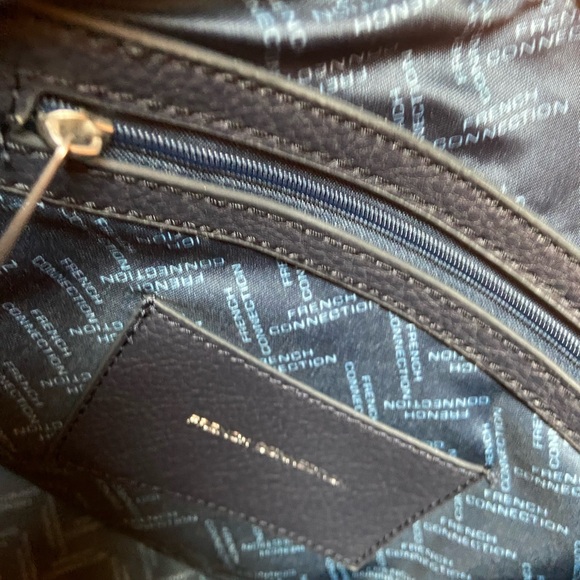 French Connection Lucia Straw Double Handle Tote Bag - Picture 11 of 15